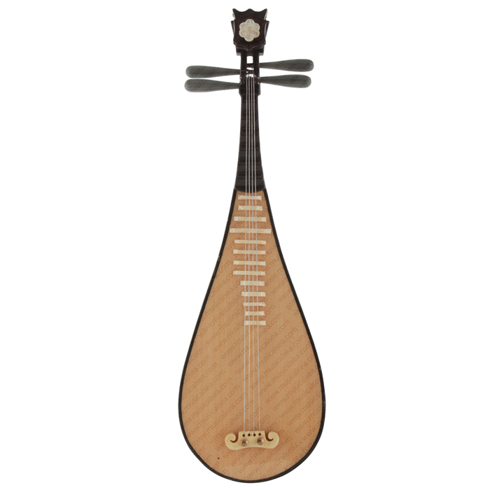 Miniature Wood Pipa Musical Instrument Replica Gift